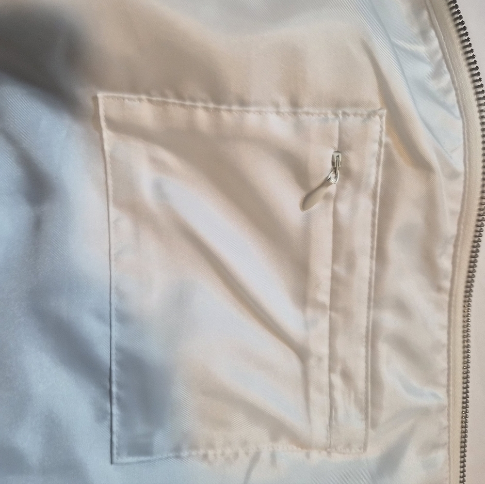 J. Crew Luxe Faux Fur Zip-Up Vest - Cream/Ivory - Size XL - Picture 4 of 8